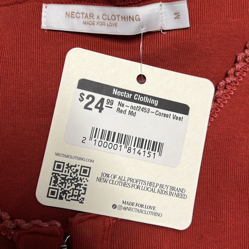NWT Nectar Clothing western tank - Picture 3 of 3